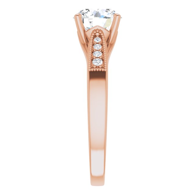 Round Engagement Ring Mounting