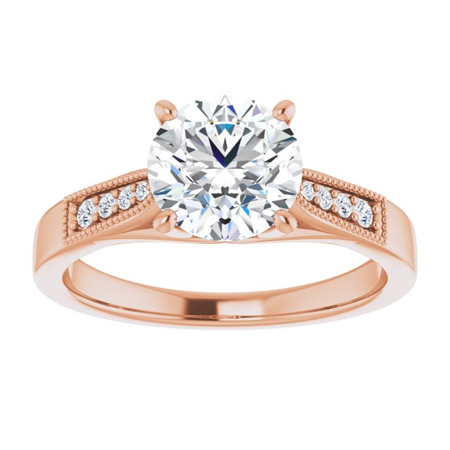 Round Engagement Ring Mounting