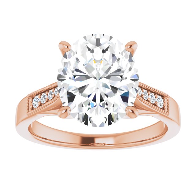 Oval Engagement Ring Mounting