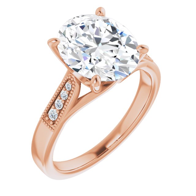 Oval Engagement Ring Mounting