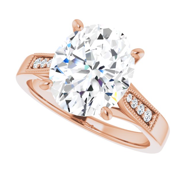 Oval Engagement Ring Mounting