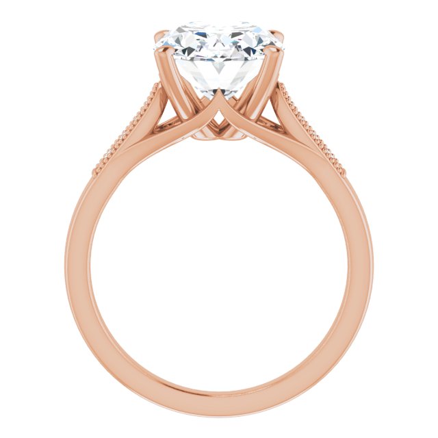 Oval Engagement Ring Mounting