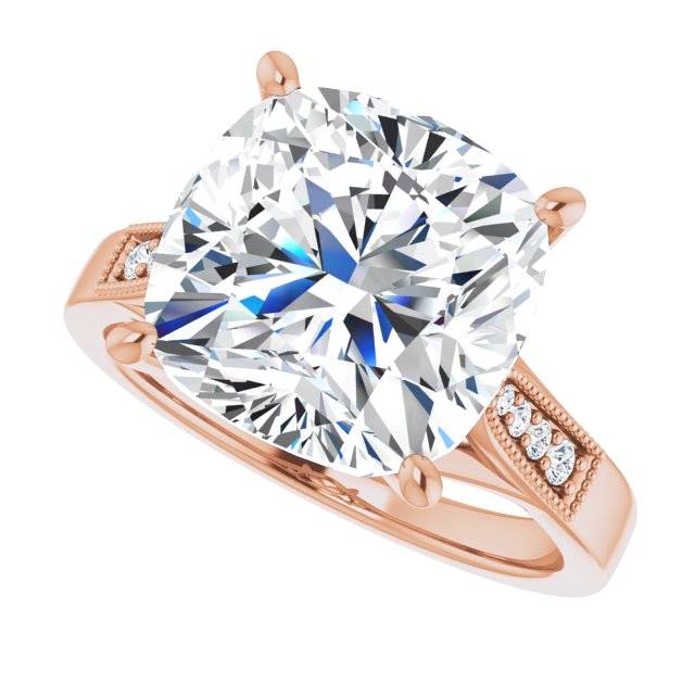 Cushion Engagement Ring Mounting