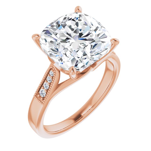 Cushion Engagement Ring Mounting