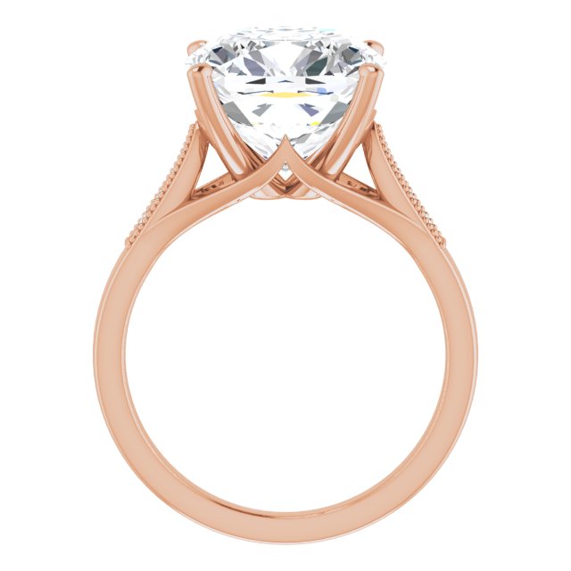 Cushion Engagement Ring Mounting