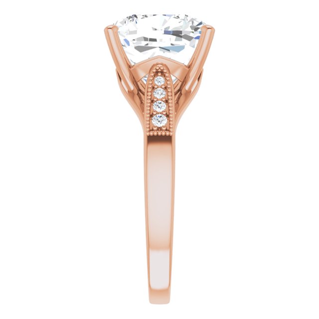 Cushion Engagement Ring Mounting