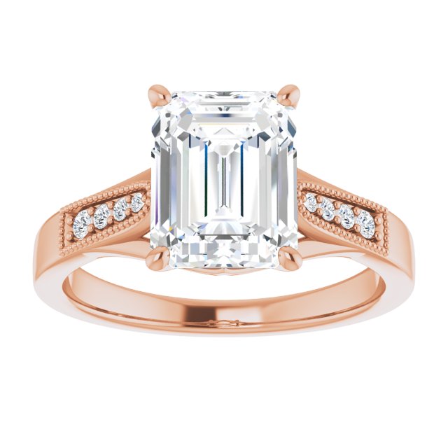 Emerald Engagement Ring Mounting