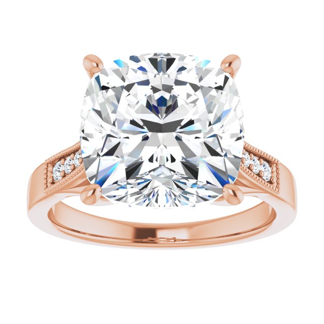 Cushion Engagement Ring Mounting