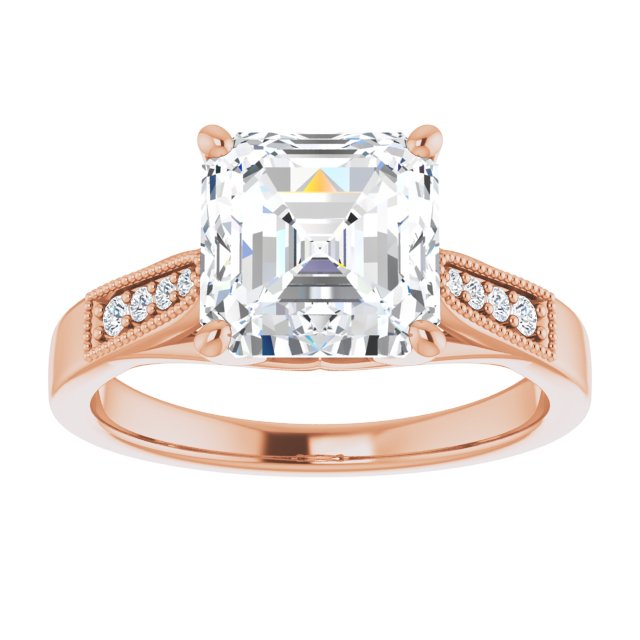 Asscher Engagement Ring Mounting
