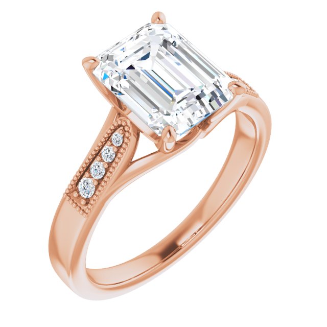 Emerald Engagement Ring Mounting