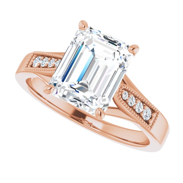 Emerald Engagement Ring Mounting