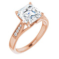 Asscher Engagement Ring Mounting
