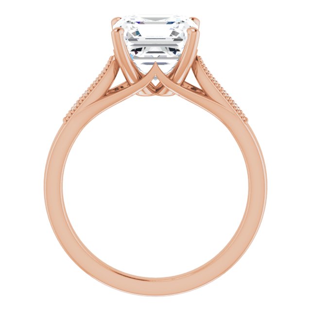 Asscher Engagement Ring Mounting
