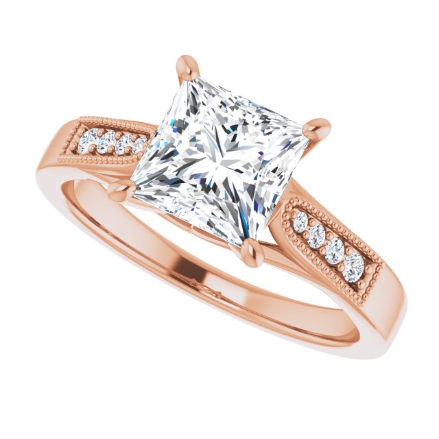 Square Engagement Ring Mounting