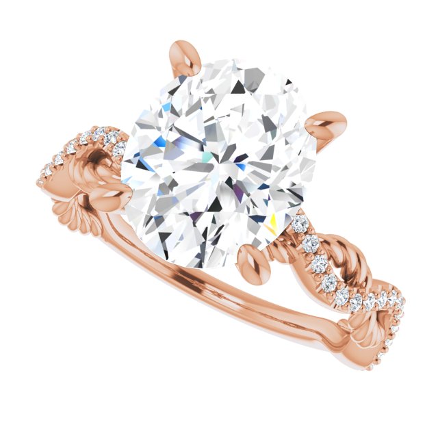 Oval Engagement Ring Mounting