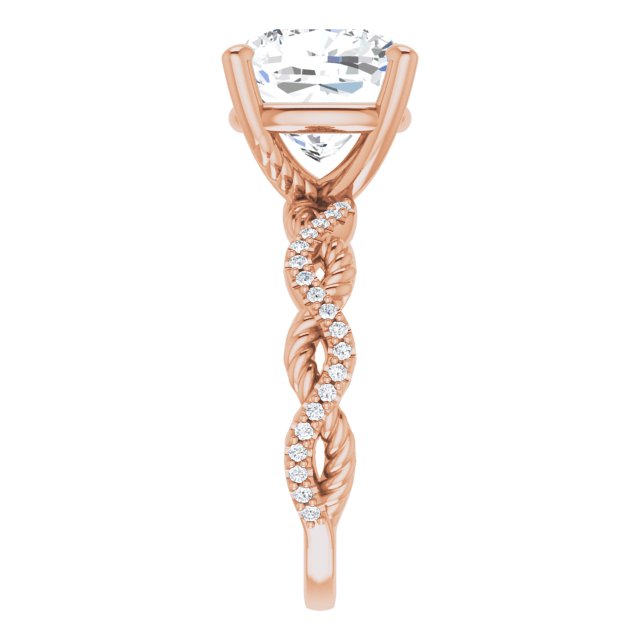 Cushion Engagement Ring Mounting