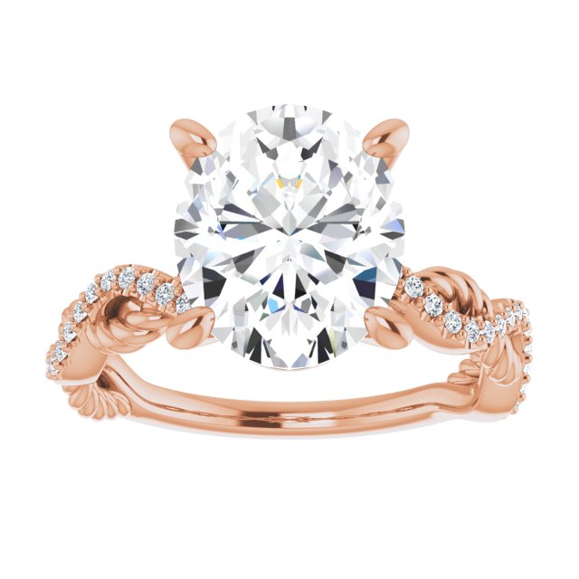 Oval Engagement Ring Mounting