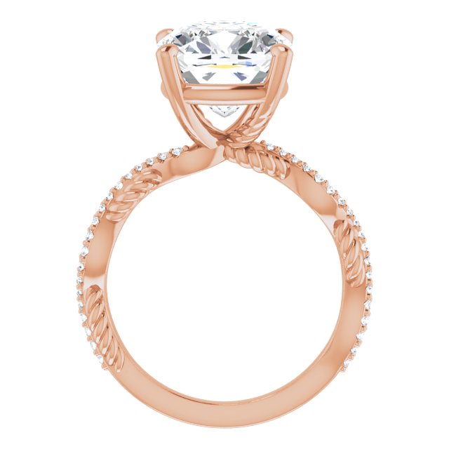 Cushion Engagement Ring Mounting