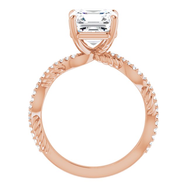 Asscher Engagement Ring Mounting
