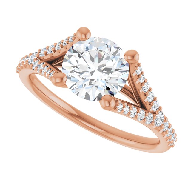 Round Engagement Ring Mounting