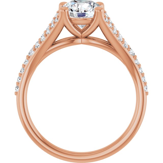 Round Engagement Ring Mounting