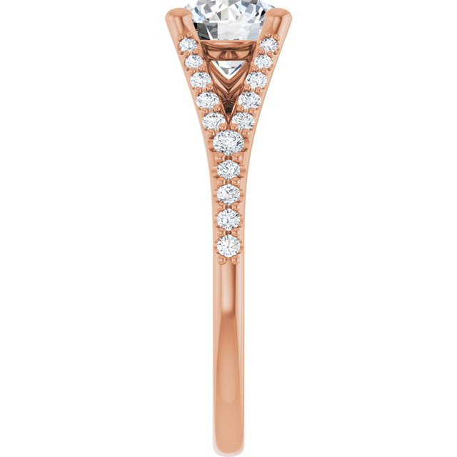 Round Engagement Ring Mounting