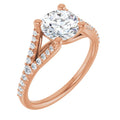 Round Engagement Ring Mounting
