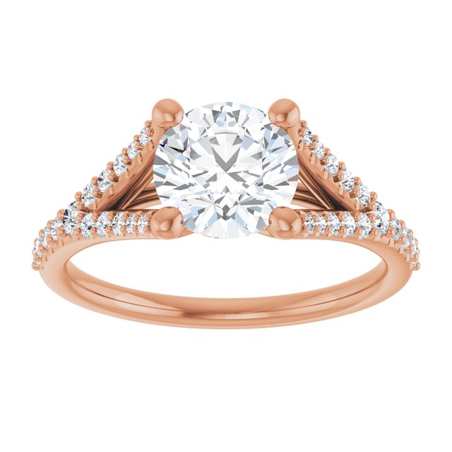 Round Engagement Ring Mounting