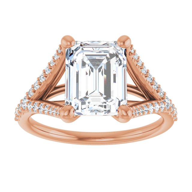 Emerald Engagement Ring Mounting