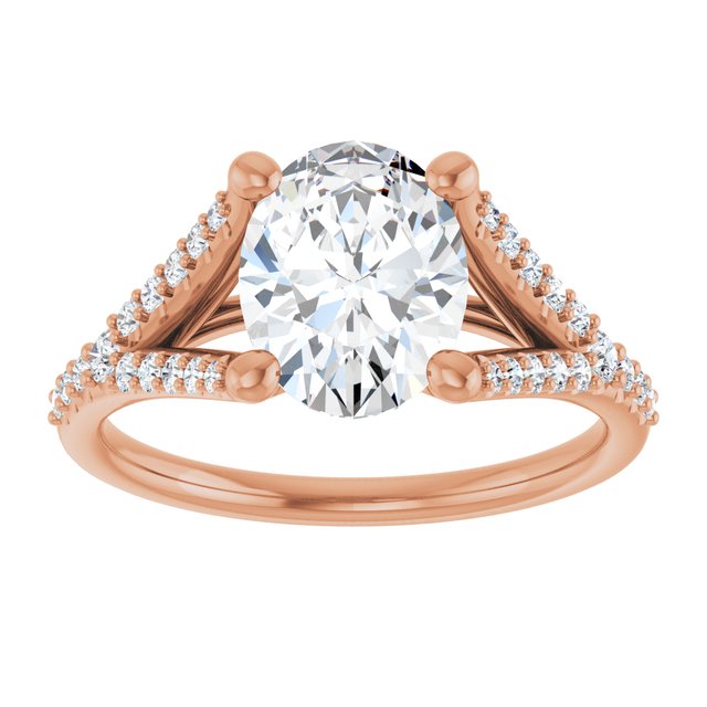Oval Engagement Ring Mounting