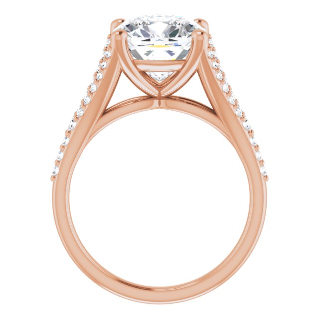 Cushion Engagement Ring Mounting