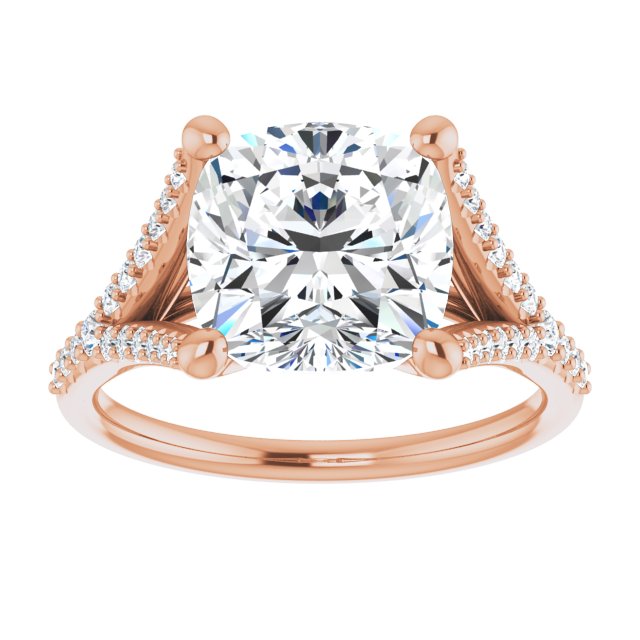 Cushion Engagement Ring Mounting