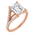 Emerald Engagement Ring Mounting