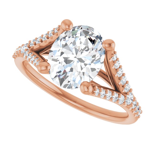 Oval Engagement Ring Mounting