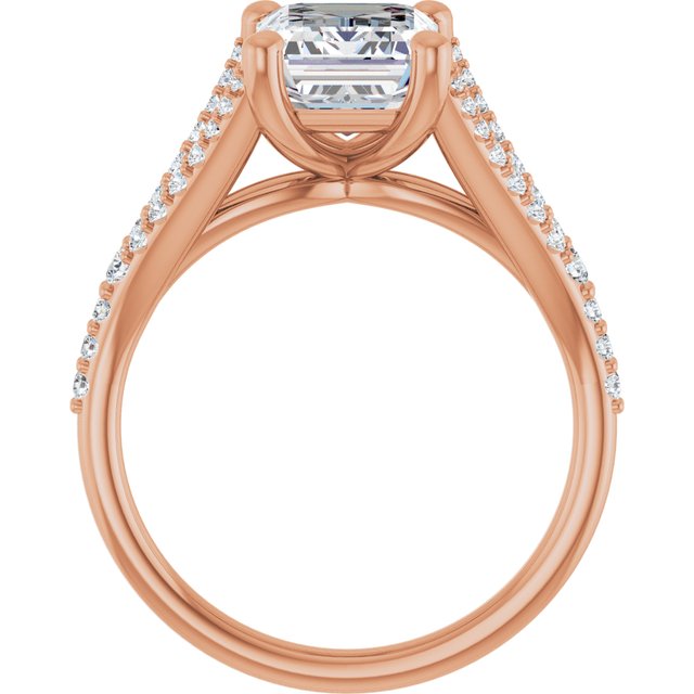 Emerald Engagement Ring Mounting