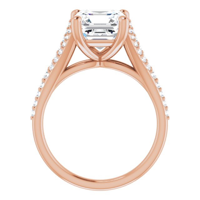 Asscher Engagement Ring Mounting