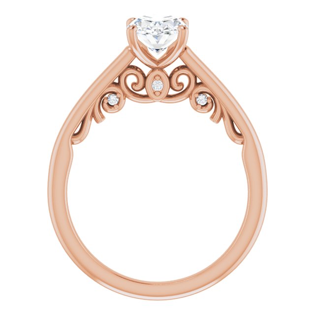 Oval Engagement Ring Mounting