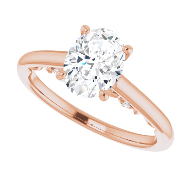 Oval Engagement Ring Mounting