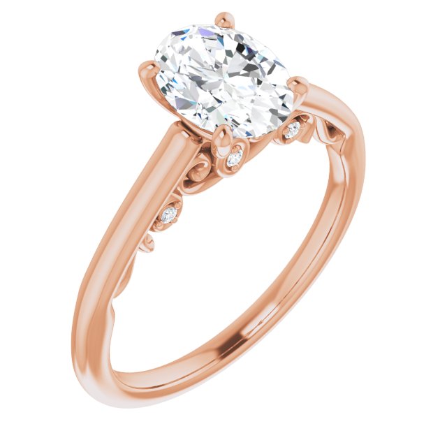Oval Engagement Ring Mounting