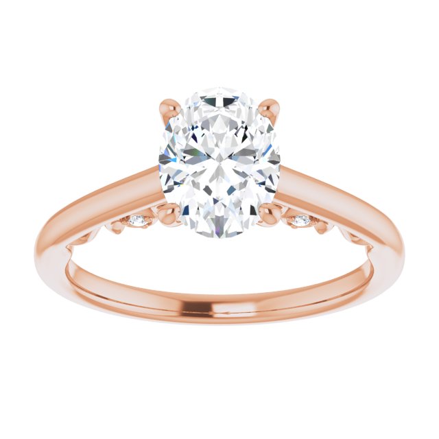 Oval Engagement Ring Mounting