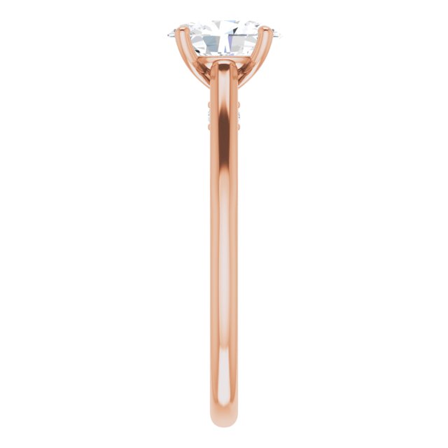 Oval Engagement Ring Mounting