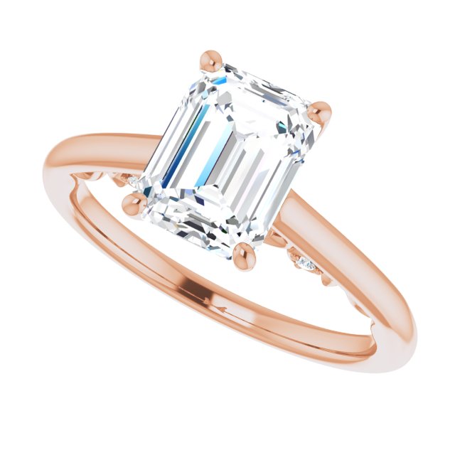 Emerald Engagement Ring Mounting