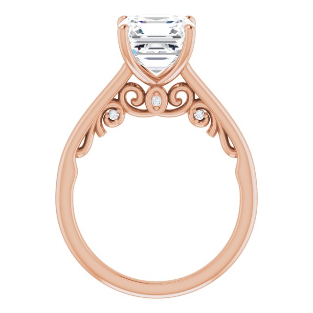 Asscher Engagement Ring Mounting