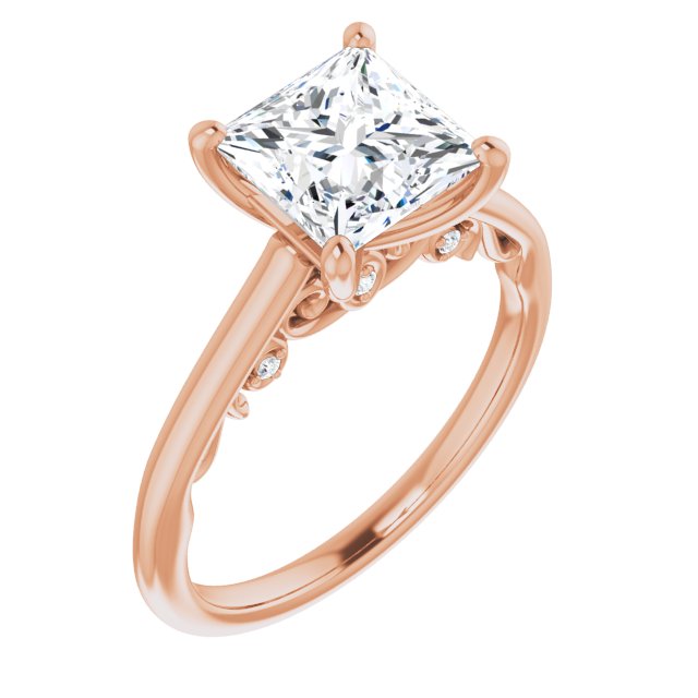 Square Engagement Ring Mounting