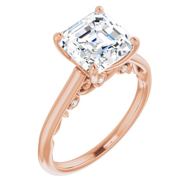 Asscher Engagement Ring Mounting