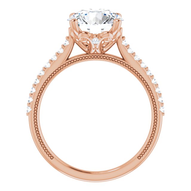 Round Engagement Ring Mounting