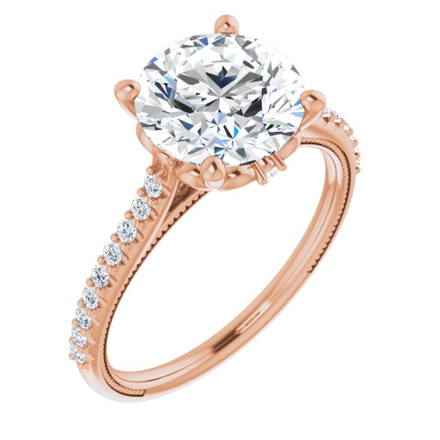 Round Engagement Ring Mounting