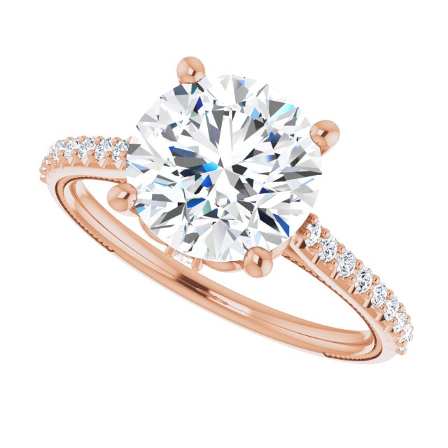 Round Engagement Ring Mounting