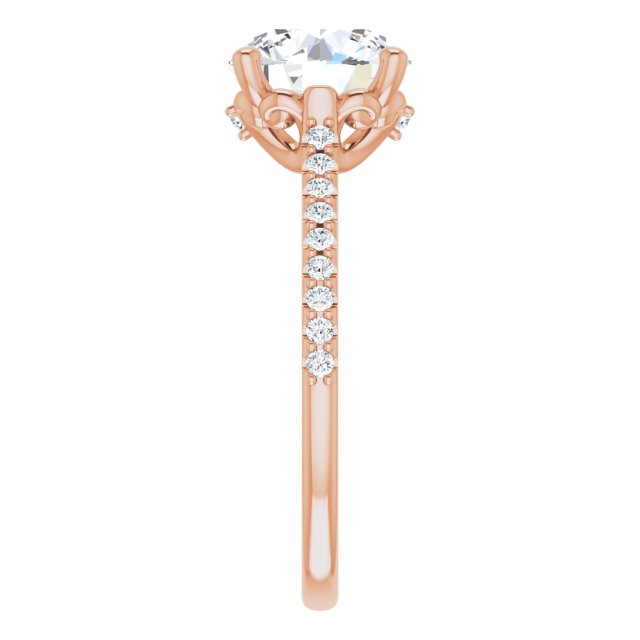 Round Engagement Ring Mounting