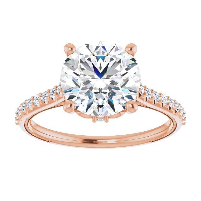 Round Engagement Ring Mounting